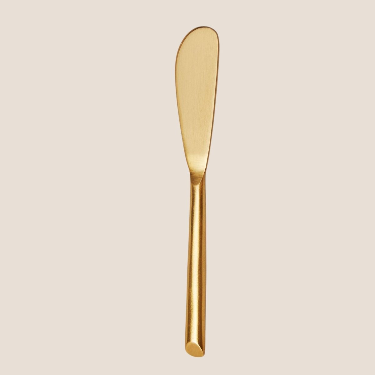 Matte Gold Spreader: Elegant Cheese Spreader 