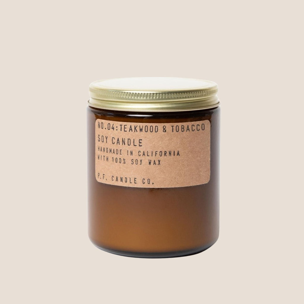 Teakwood & Tobacco Soy Candle from Giftmix